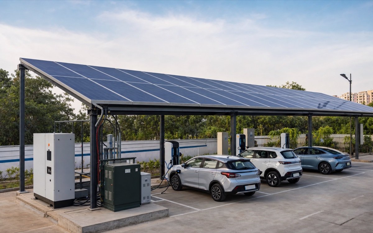 Solar-supported EV charging infrastructure